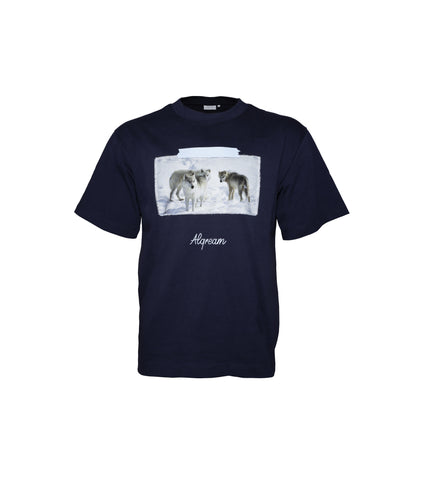 'Wise Wolves' T-shirt Navy